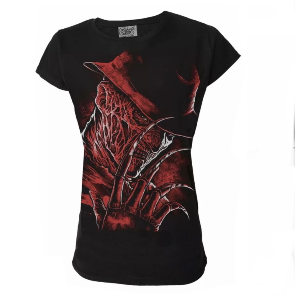Darkside Freddy Krueger Womens Shirt Nightmare on Elm Street Horror Size Medium